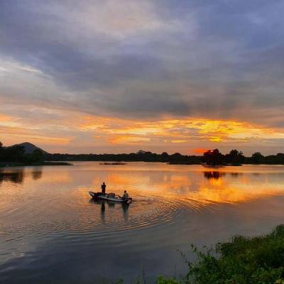 Sun Set At Mailagama Lake