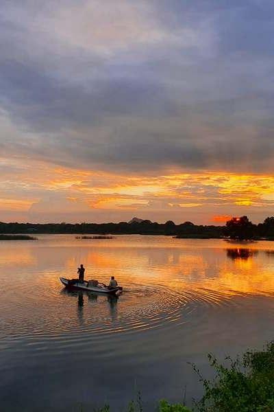 Sun Set At Mailagama Lake