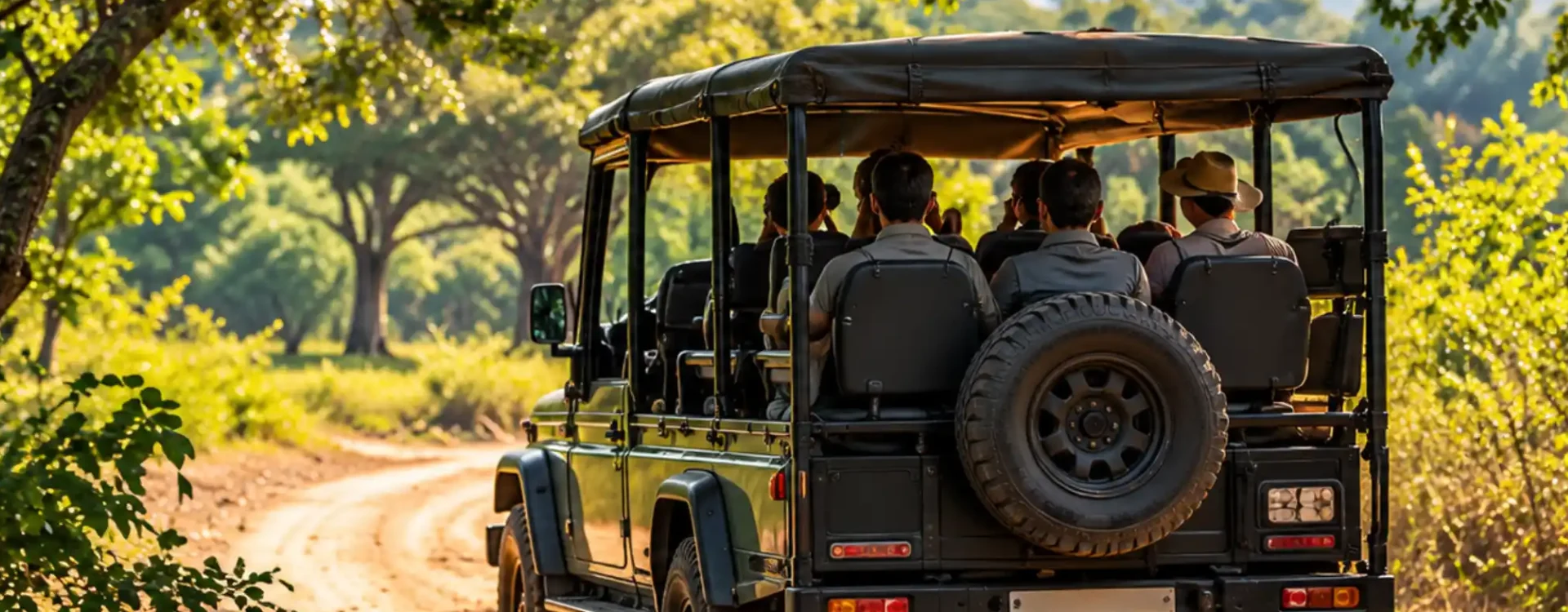 Visitors enjoying a Yala safari